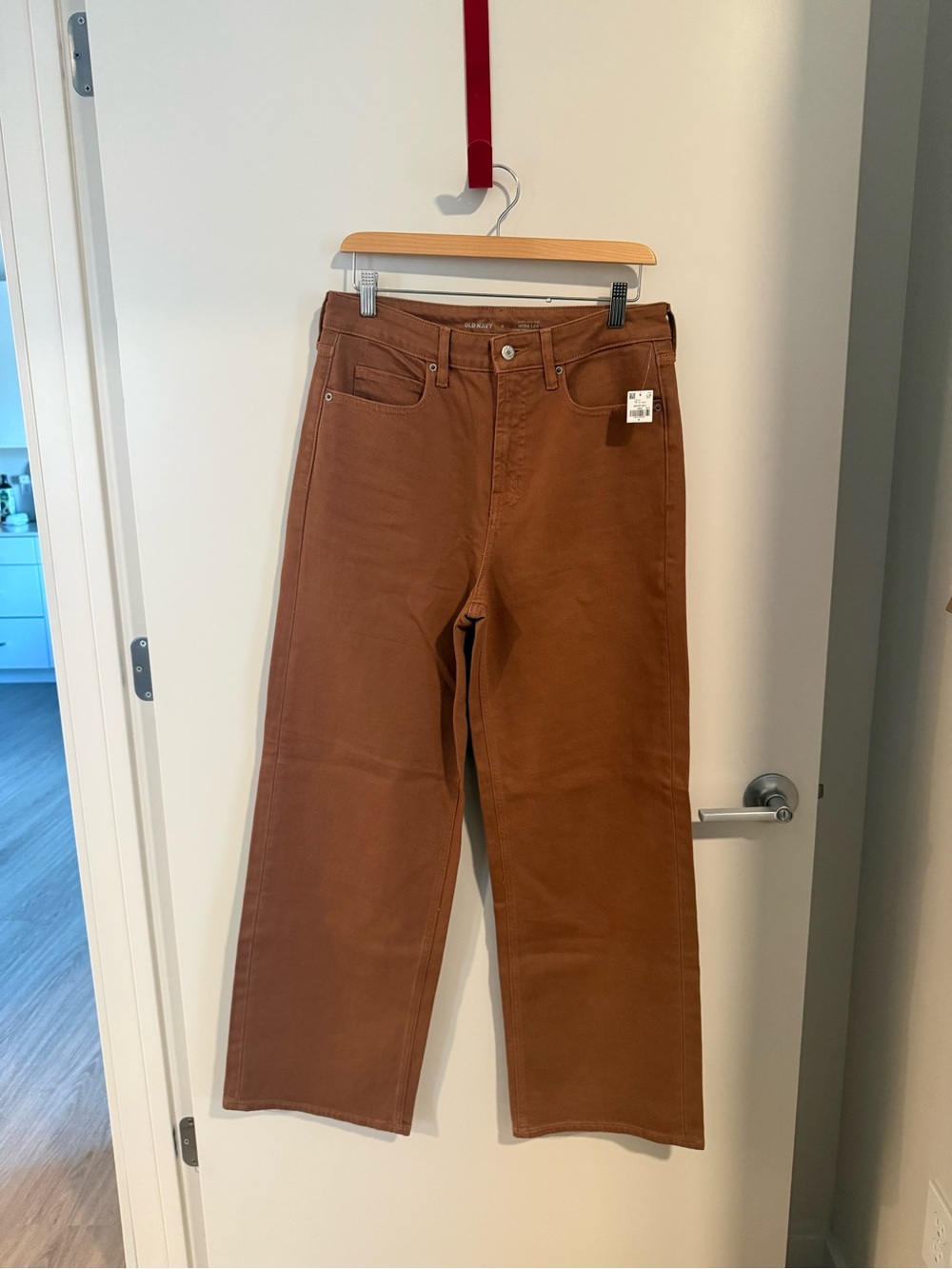 Old Navy Rust Brown Wide Leg Jeans